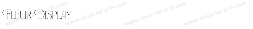 Fleur Display字体转换